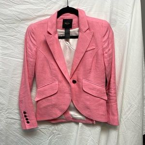 Smythe pink linen blazer